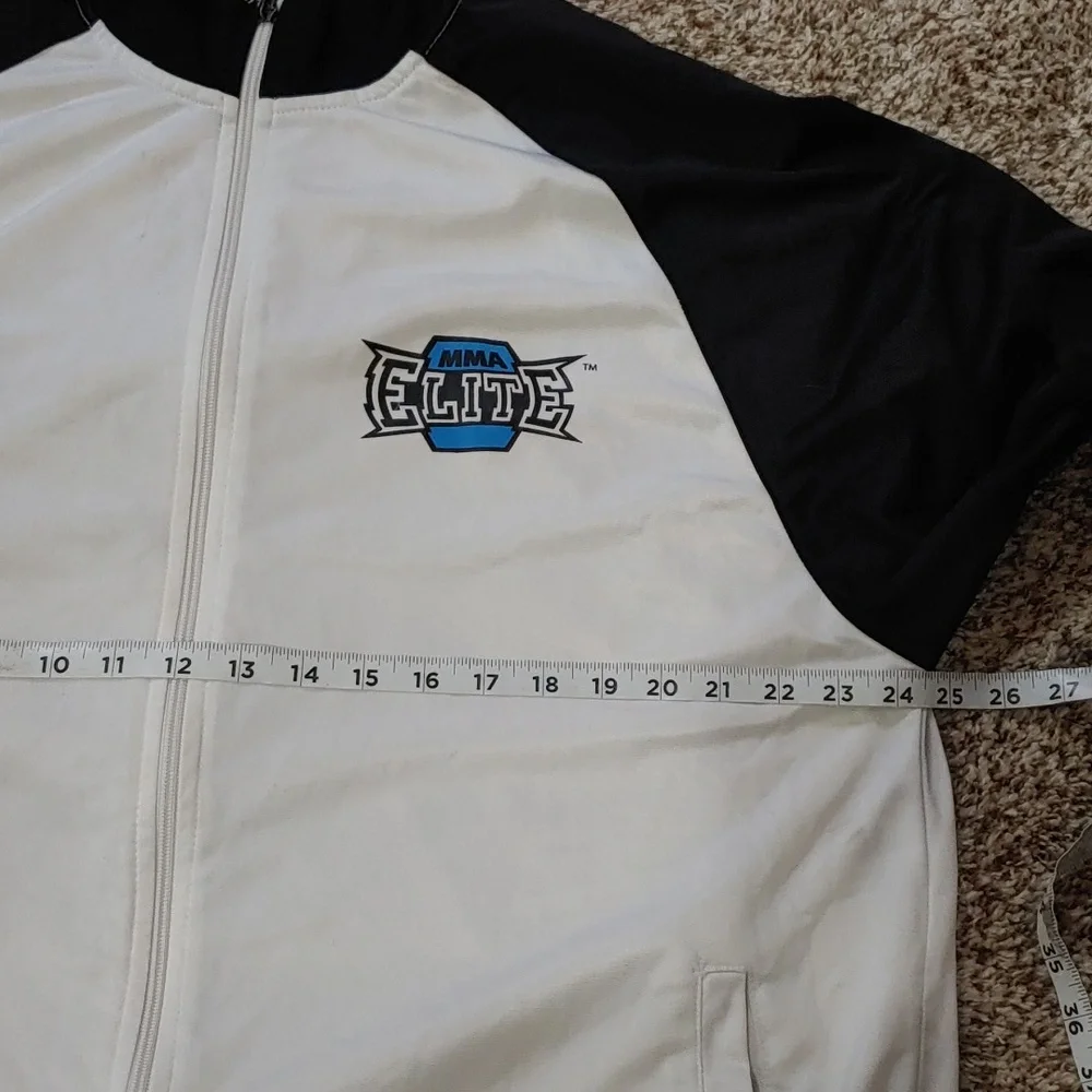 MMA Elite Serpents Men's Full Zip White Track Jacket Size XL